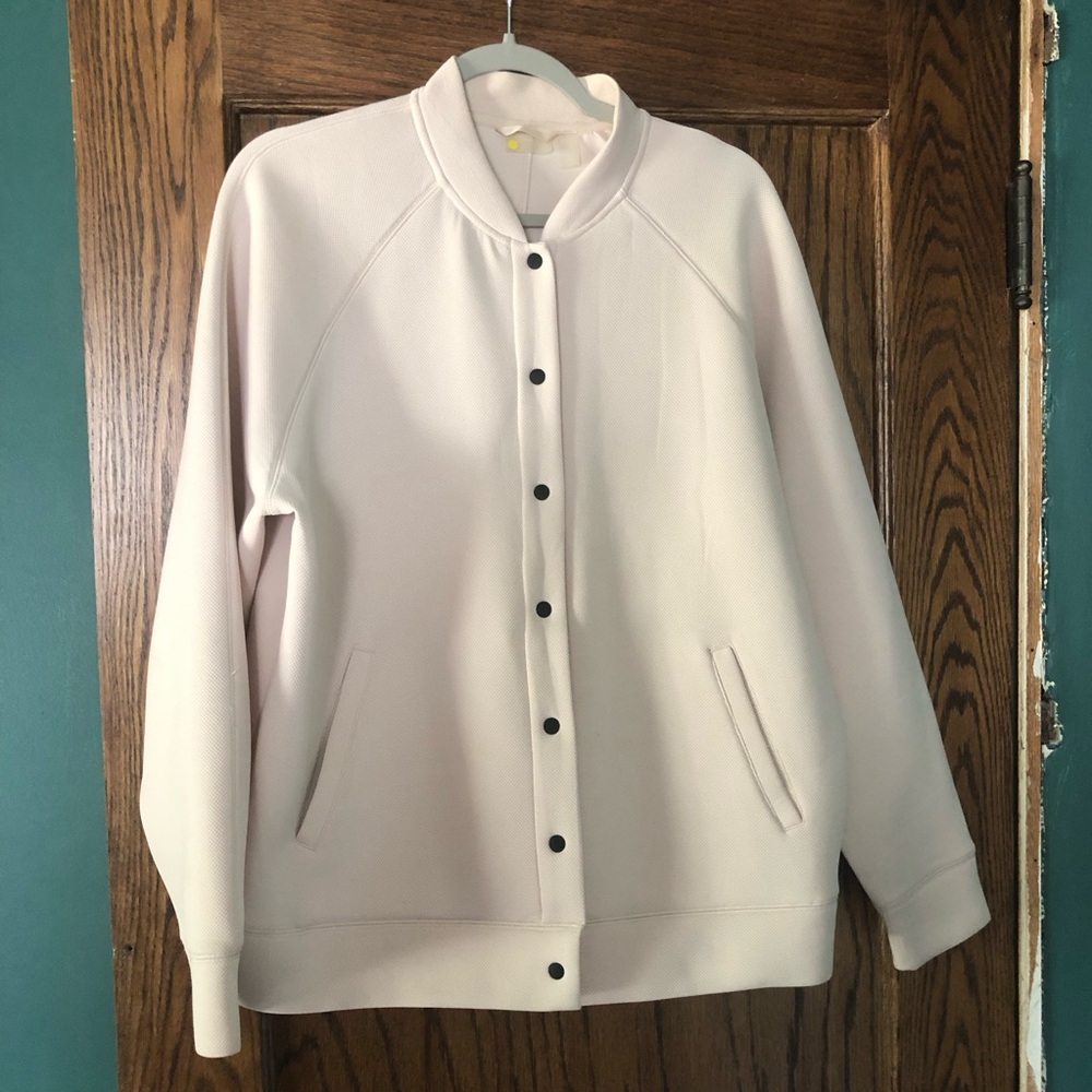 Pale Pink Bomber Jacket